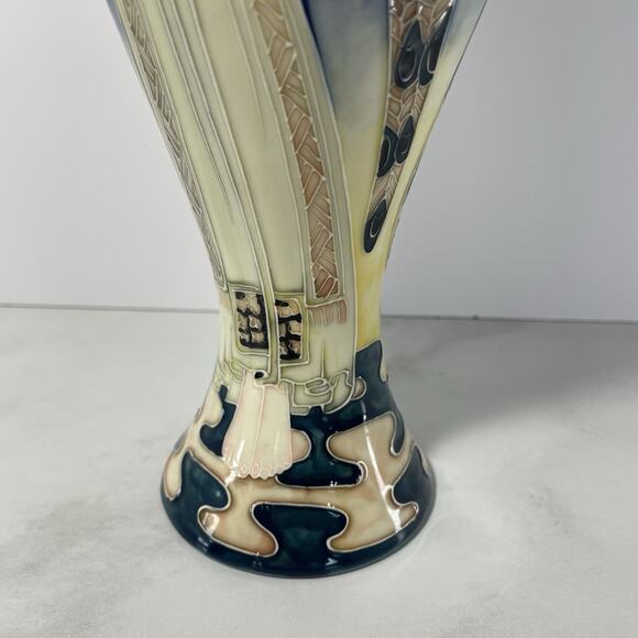 Old Tupton Ware Tube Lined Hand Painted Ceramic Vase ANGEL SUN 10.5” Tall - Picture 5 of 12